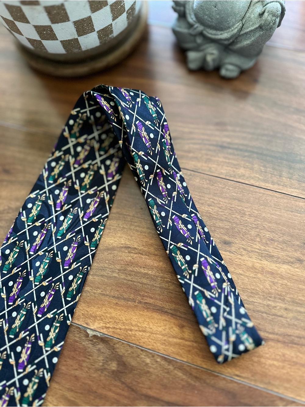 Beverly Hills Polo Club Vintage Golf Novelty Tie - Picture 6 of 10